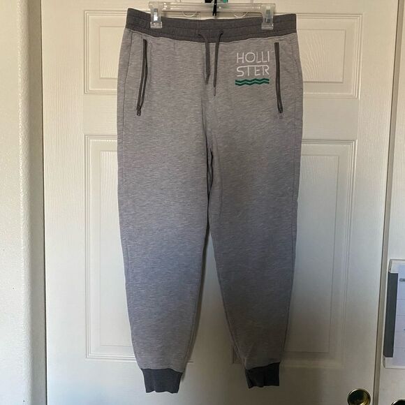 HOLLISTER Men’s Light Gray Joggers Size S - Picture 1 of 3